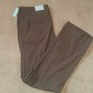 Apt 9 The Ava Pant Brown Size 8 Stretch NWT